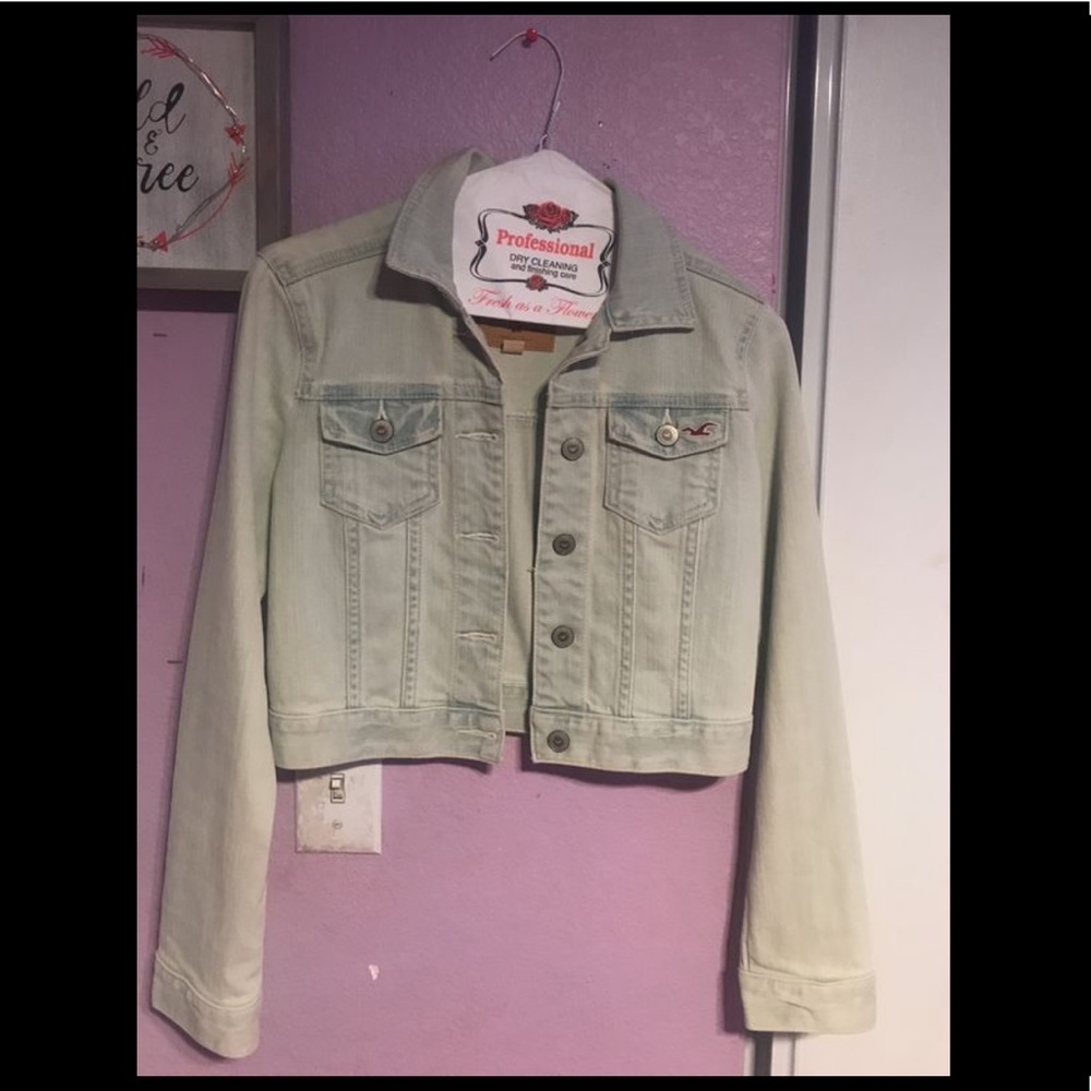 cropped jean jacket